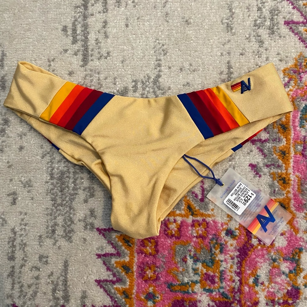 Aviator Nation scrunch bikini bottom